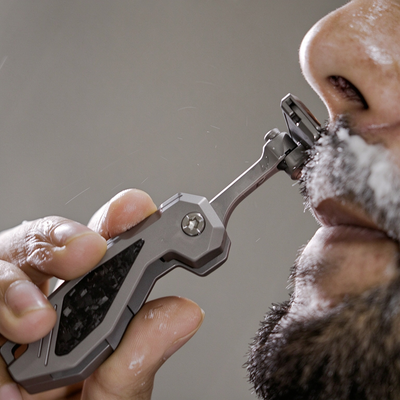 titanium folding travel razor