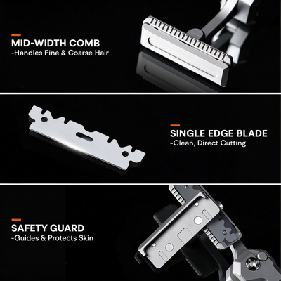 titanium folding travel razor