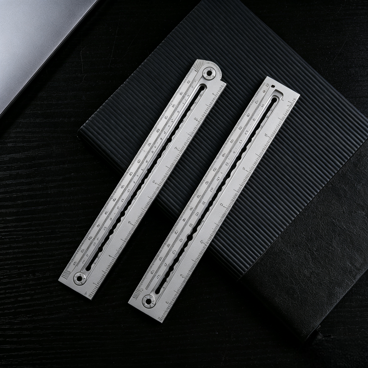 UnioArc: A 7-in-1 Titanium Folding Ruler That Works With You