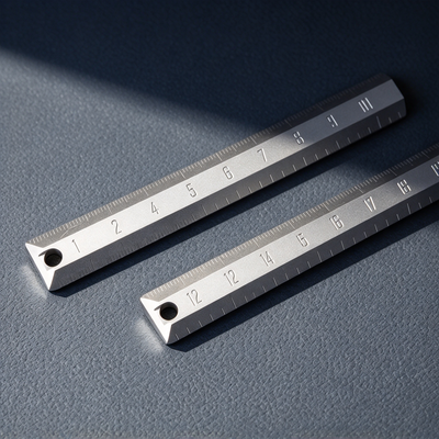 Vortex Grade 5 Titanium Ruler Pen — Dual Scale, Driver, Angle