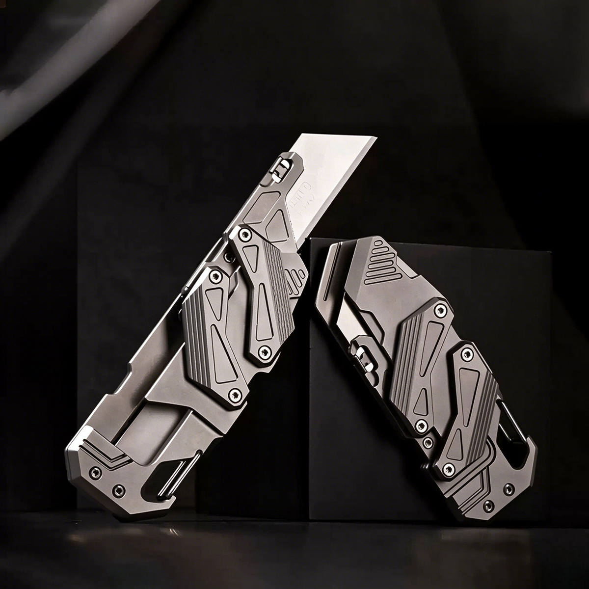 SyncraGlide: Titanium Dual-Rail Mecha Executive Craft Trimmer