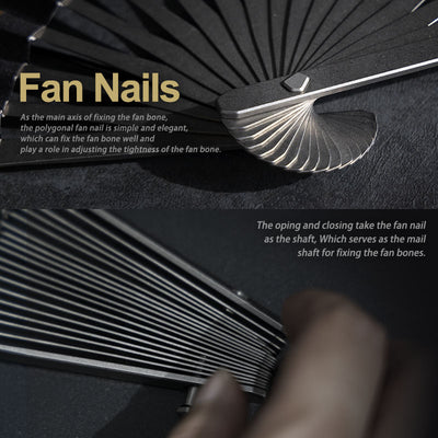 The Galaxy: Titanium EDC Kung Fu Folding Fan/ Emergency Tool