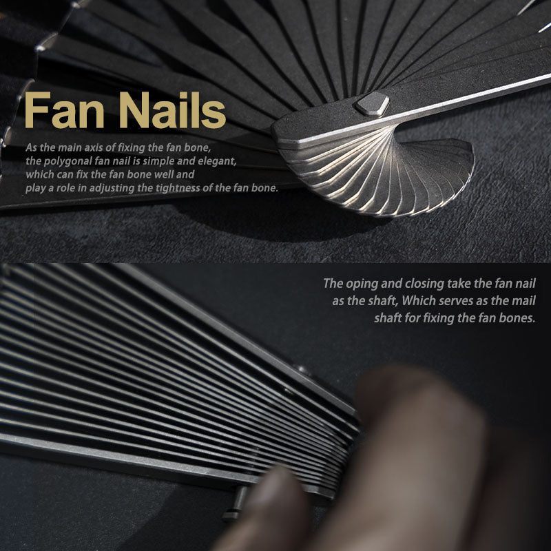 The Galaxy: Titanium EDC Kung Fu Folding Fan/ Emergency Tool