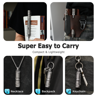 The CoreLite: 6-in-1 Modular Titanium Multitool Pen