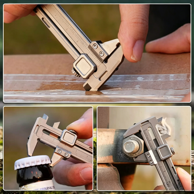 TiCal Pro - Titanium Mini Caliper with 7+ Functions in One