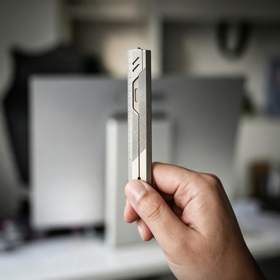 The Prule: Titanium Multifunctional EDC Foldable Ruler