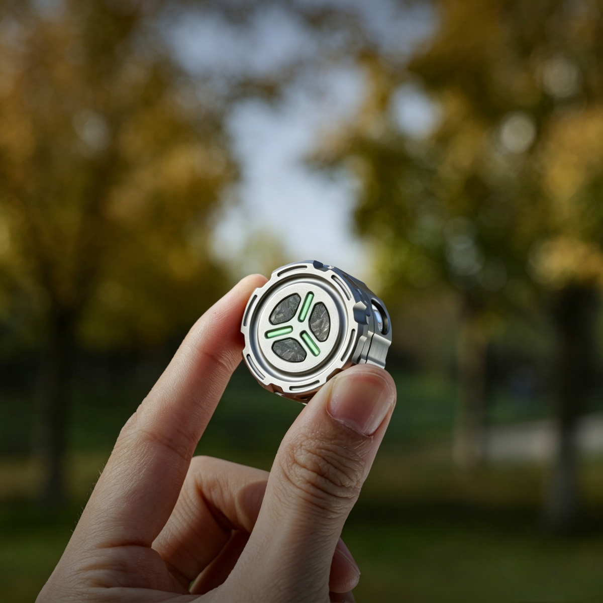 Mag-Dot: Magnetic Titanium Mini EDC Flashlight & Fidget Toy