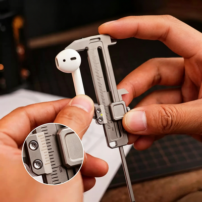 TiCal Pro - Titanium Mini Caliper with 7+ Functions in One