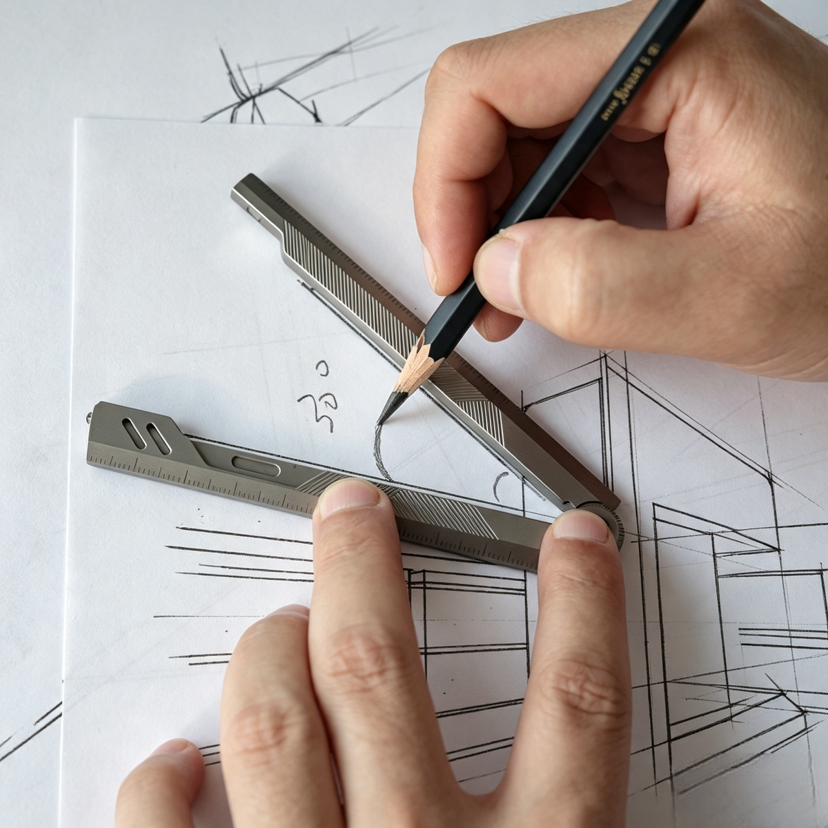 The Prule: Titanium Multifunctional EDC Foldable Ruler