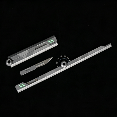 The Prule: Titanium Multifunctional EDC Foldable Ruler
