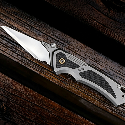 The Thunder-Titanium Utility Knife with Replaceable Blade