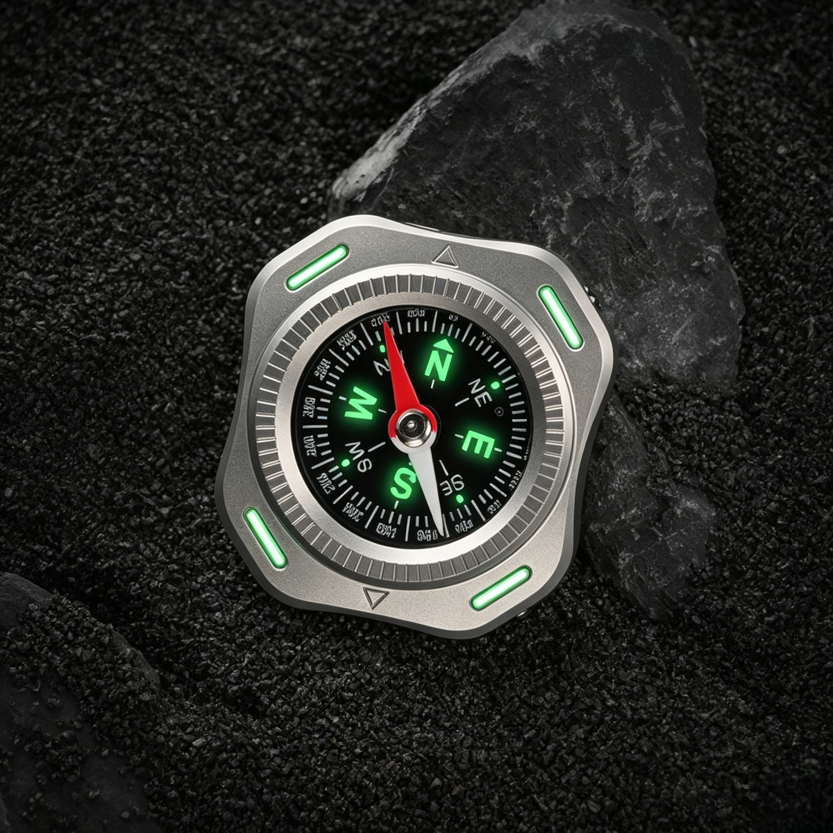 CompaX — A Titanium Compass with Multiple Carry Options