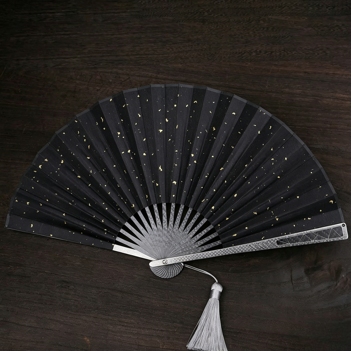 The Galaxy: Titanium EDC Kung Fu Folding Fan/ Emergency Tool