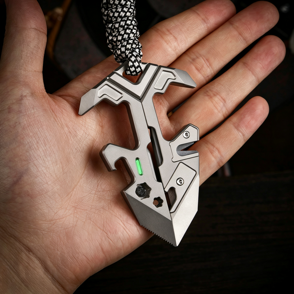 V-Stand - Titanium Multi-Tool Phone Stand for EDC