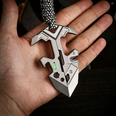 V-Stand - Titanium Multi-Tool Phone Stand for EDC