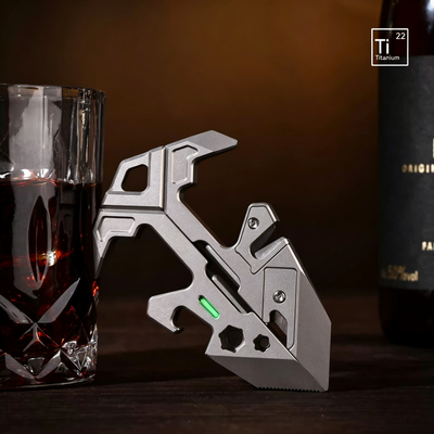 V-Stand - Titanium Multi-Tool Phone Stand for EDC