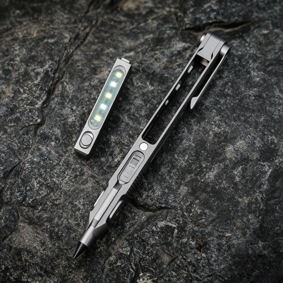 SwitchX - The Transformable Modular Titanium Flashlight Pen