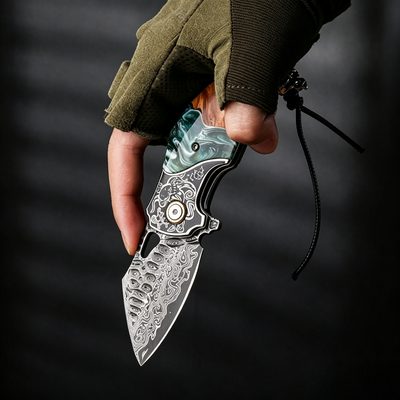 Verdal - The Pocket-Sized Handmade Damascus EDC Folding Knife