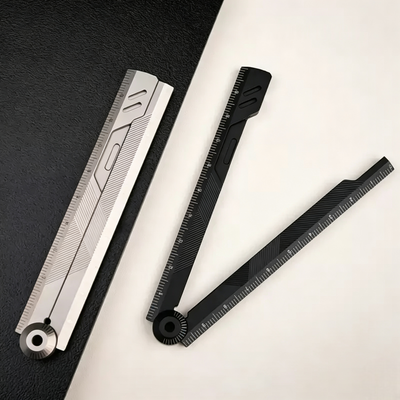 The Prule: Titanium Multifunctional EDC Foldable Ruler