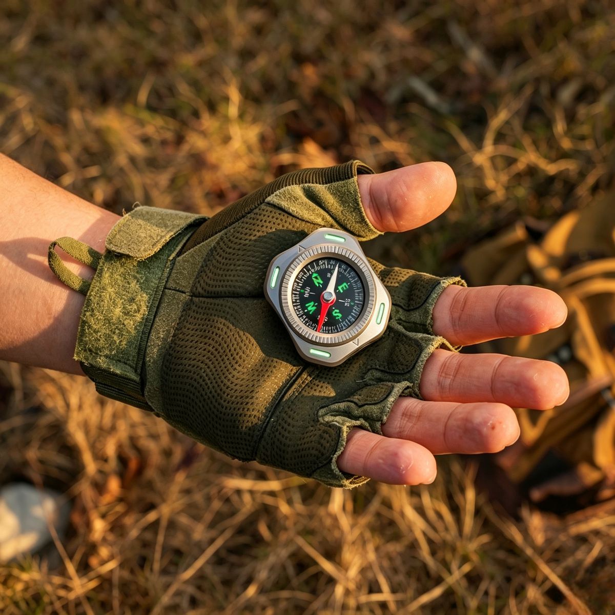 CompaX — A Titanium Compass with Multiple Carry Options