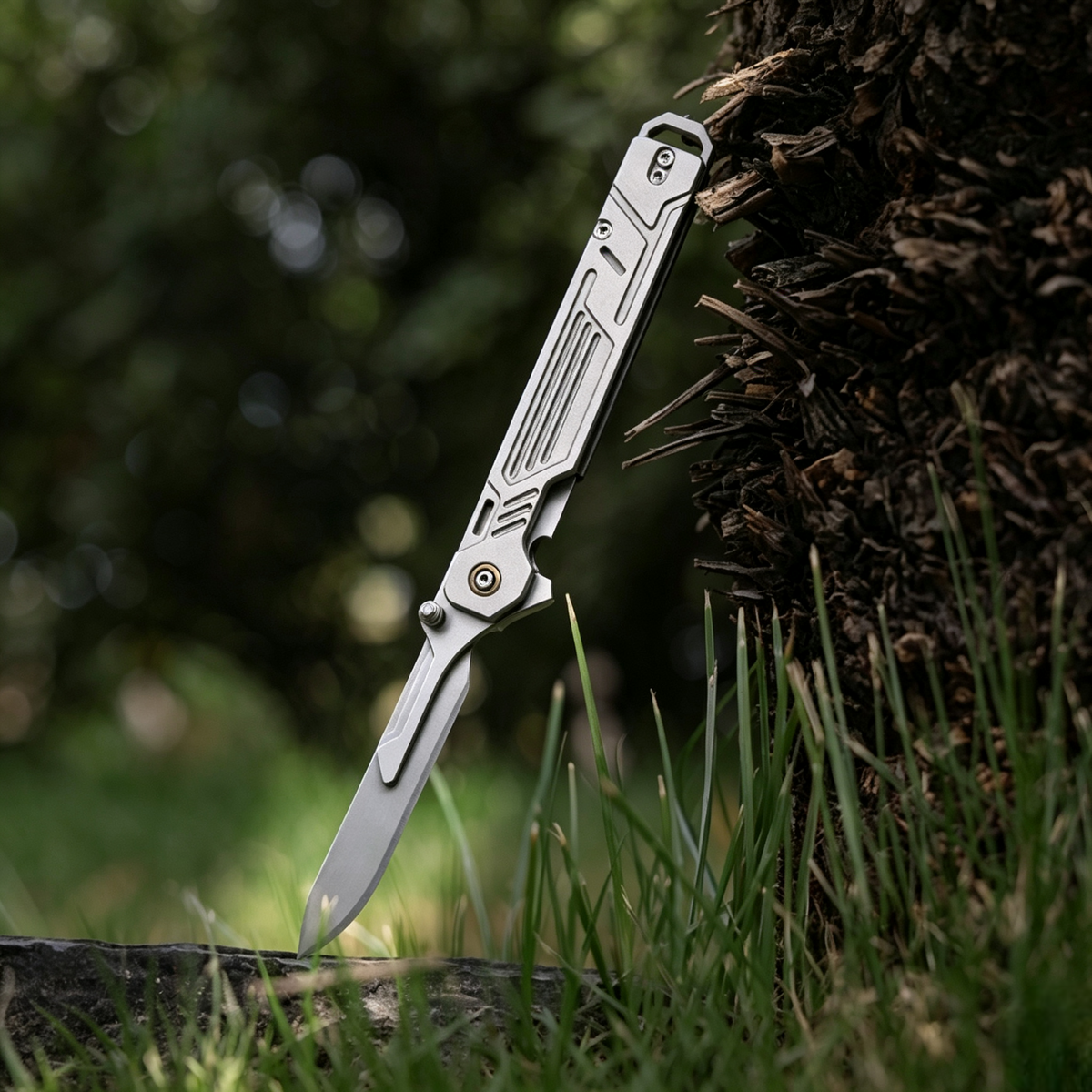 M-TiFlip - Titanium EDC Flipper Knife with Modular Ends