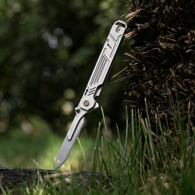 M-TiFlip - Titanium EDC Flipper Knife with Modular Ends