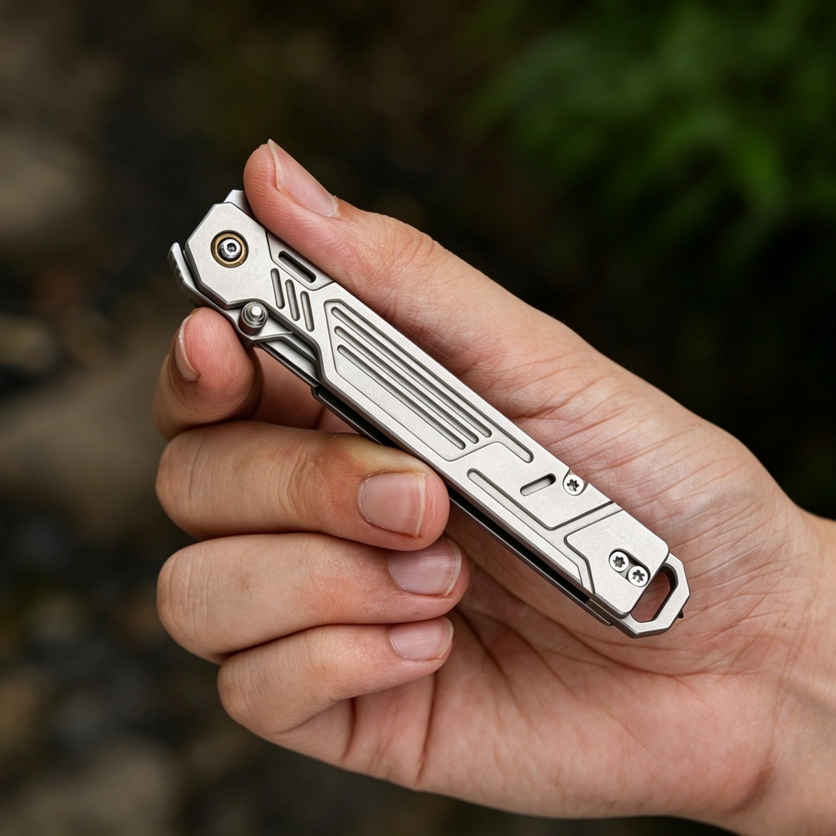 M-TiFlip - Titanium EDC Flipper Knife with Modular Ends