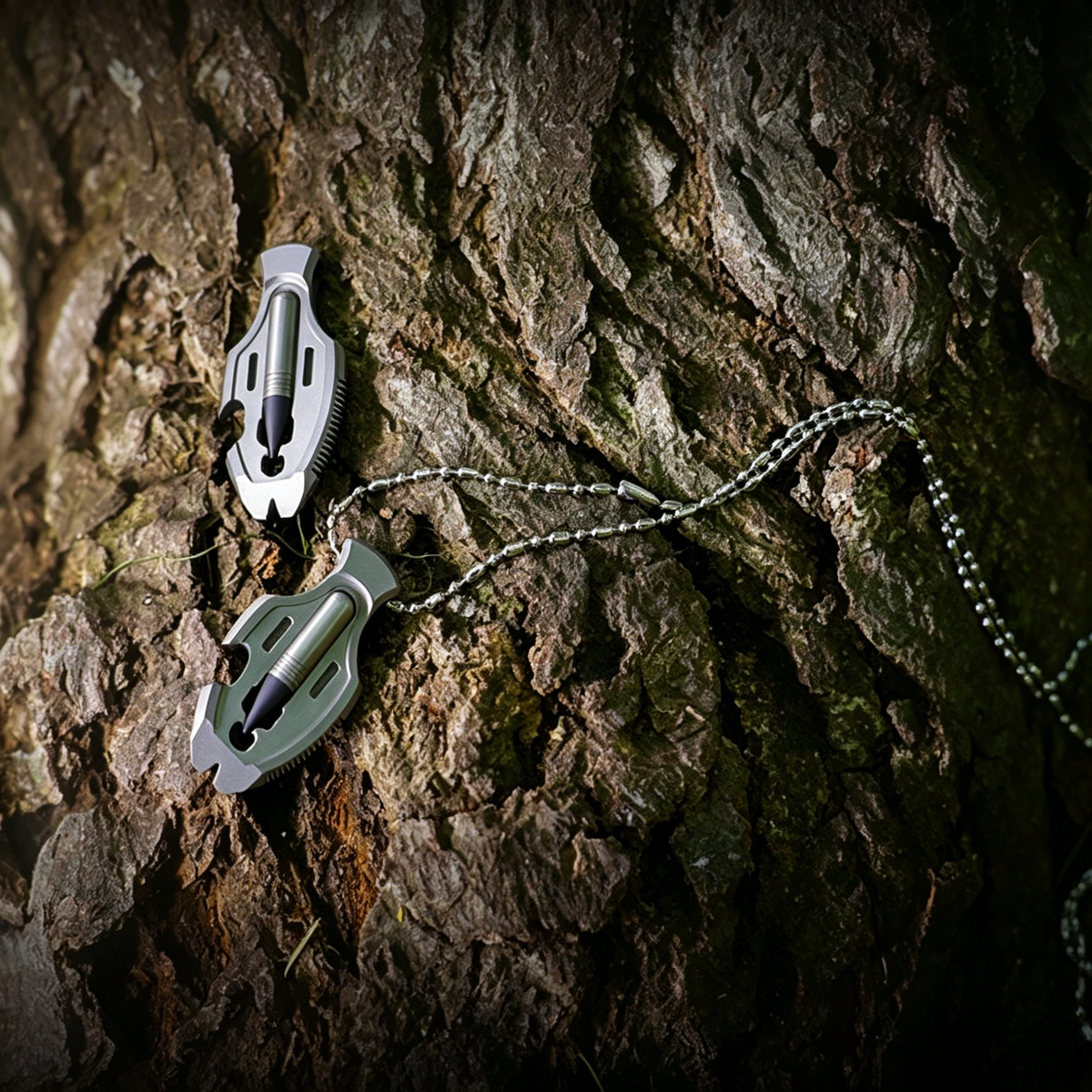 The Flounder - Titanium Multitool Pendant For EDC