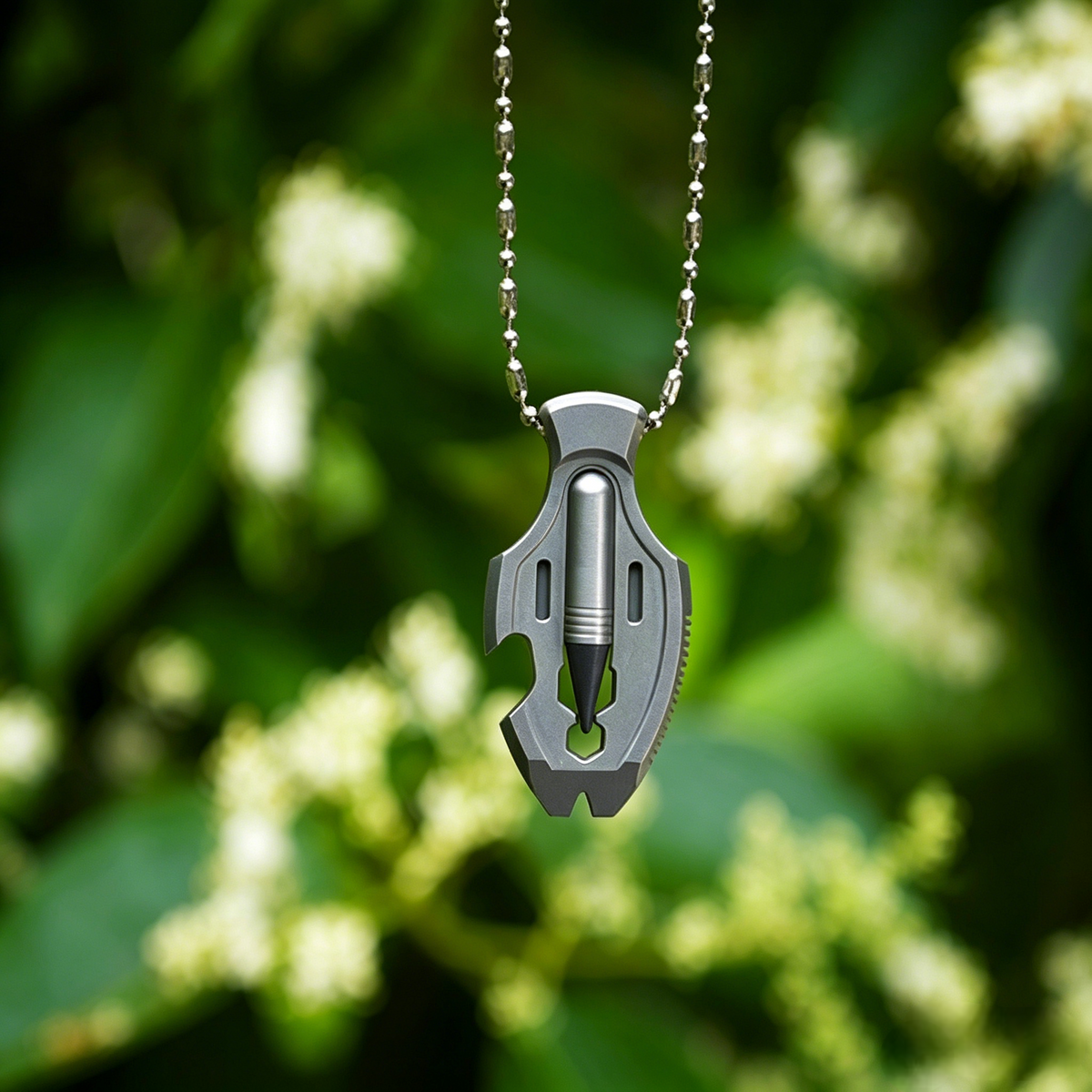 The Flounder - Titanium Multitool Pendant For EDC