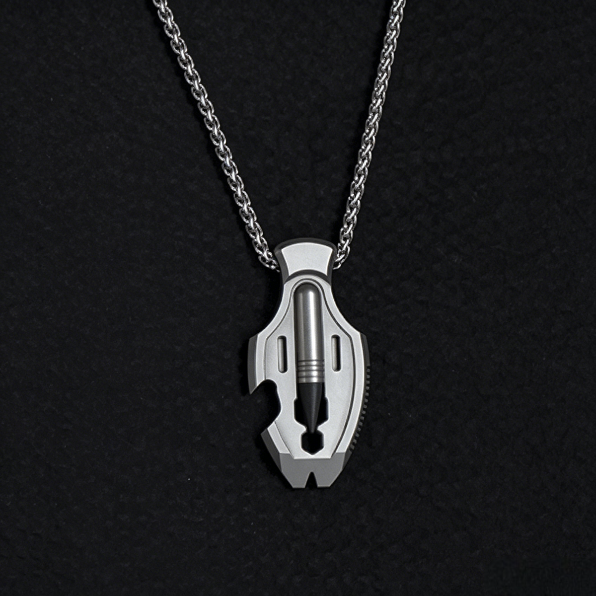 The Flounder - Titanium Multitool Pendant For EDC