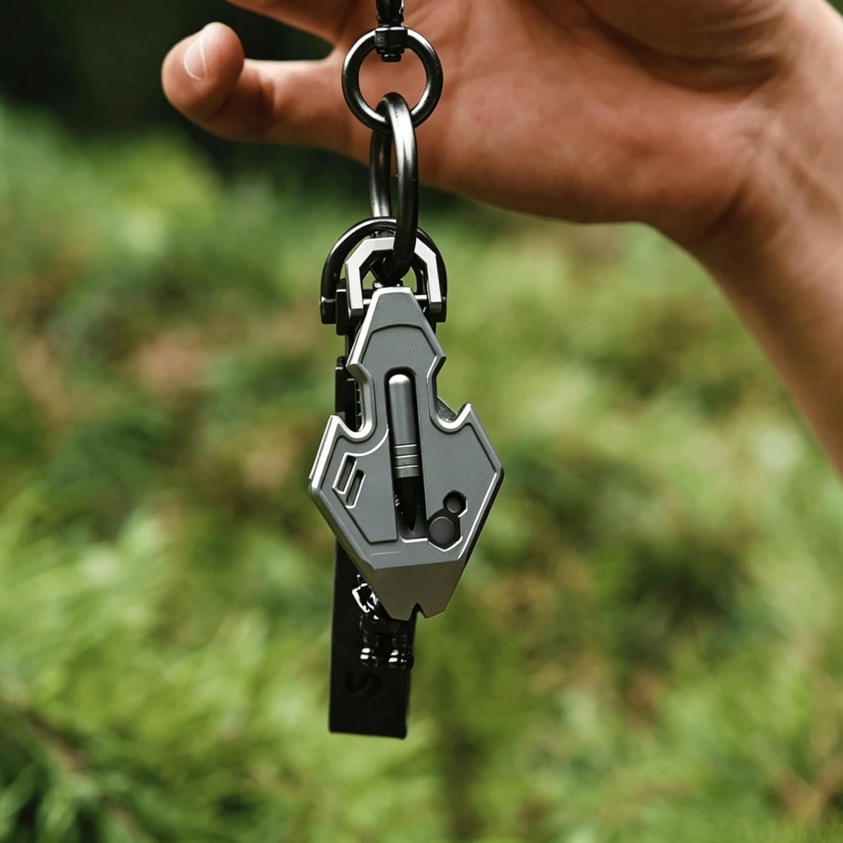 The Flounder 2.0 | 13-in-1 Titanium EDC Multitool Pendant