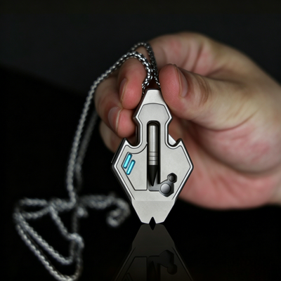 The Flounder 2.0 | 13-in-1 Titanium EDC Multitool Pendant
