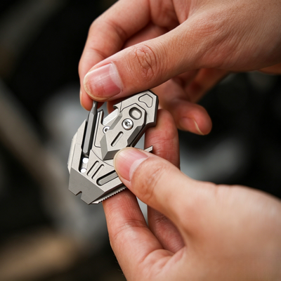 The Flounder 3.0 - Titanium EDC All-in-One Pendant