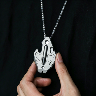 The Flounder 3.0 - Titanium EDC All-in-One Pendant