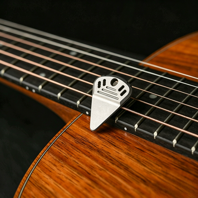 ResoTi | Titanium Guitar Pick with Sweat-Activated Grip