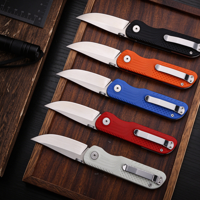 VIVID Compact VG10 Everyday Cutter — G10 Grip, Deep-Carry Clip