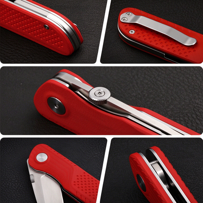 VIVID Compact VG10 Everyday Cutter — G10 Grip, Deep-Carry Clip