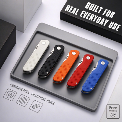 VIVID Compact VG10 Everyday Cutter — G10 Grip, Deep-Carry Clip