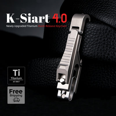 K-Smart 4.0 | Titanium Quick-Release Keychain Reinvented
