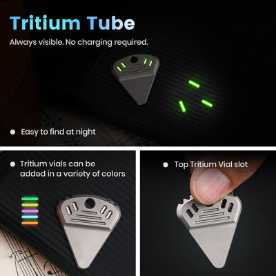 ResoTi | Titanium Guitar Pick with Sweat-Activated Grip