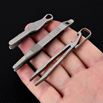 Titanium Mini Multi-Tool Tweezers