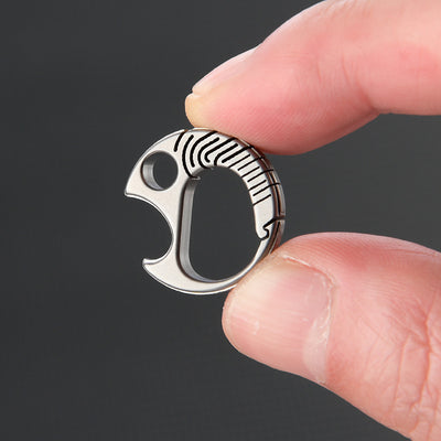 Mini Titanium Quick-Release Key Clip