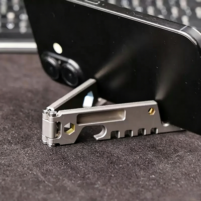 AceStand｜All-in-1 Titanium Foldable EDC Phone Stand