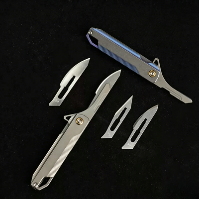 Titanium Mini Flipper Scalpel Folding Pocket Knife
