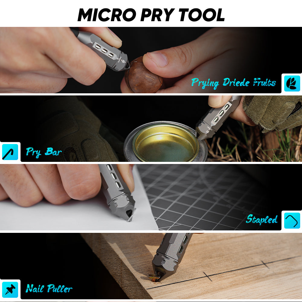 Dark Fire 2.0 – Titanium Multitool Keychain Lantern