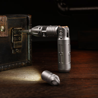 Ultimate Ratchet EDC Kit | Arcos Driver & Lumix Nano Ti