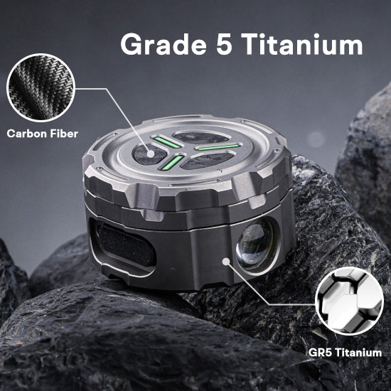 Mag-Dot: Magnetic Titanium Mini EDC Flashlight & Fidget Toy