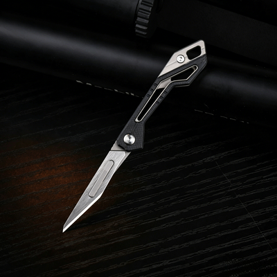 KeyKnife: Mini Titanium & Carbon Fiber EDC Scalpel
