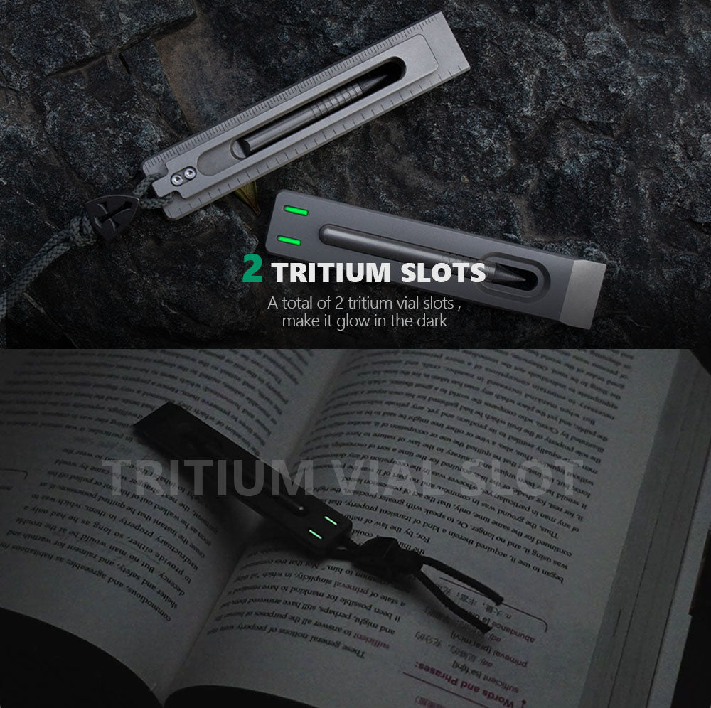 The BookBond Pen-Your Titanium Multitool Bookmark Companion