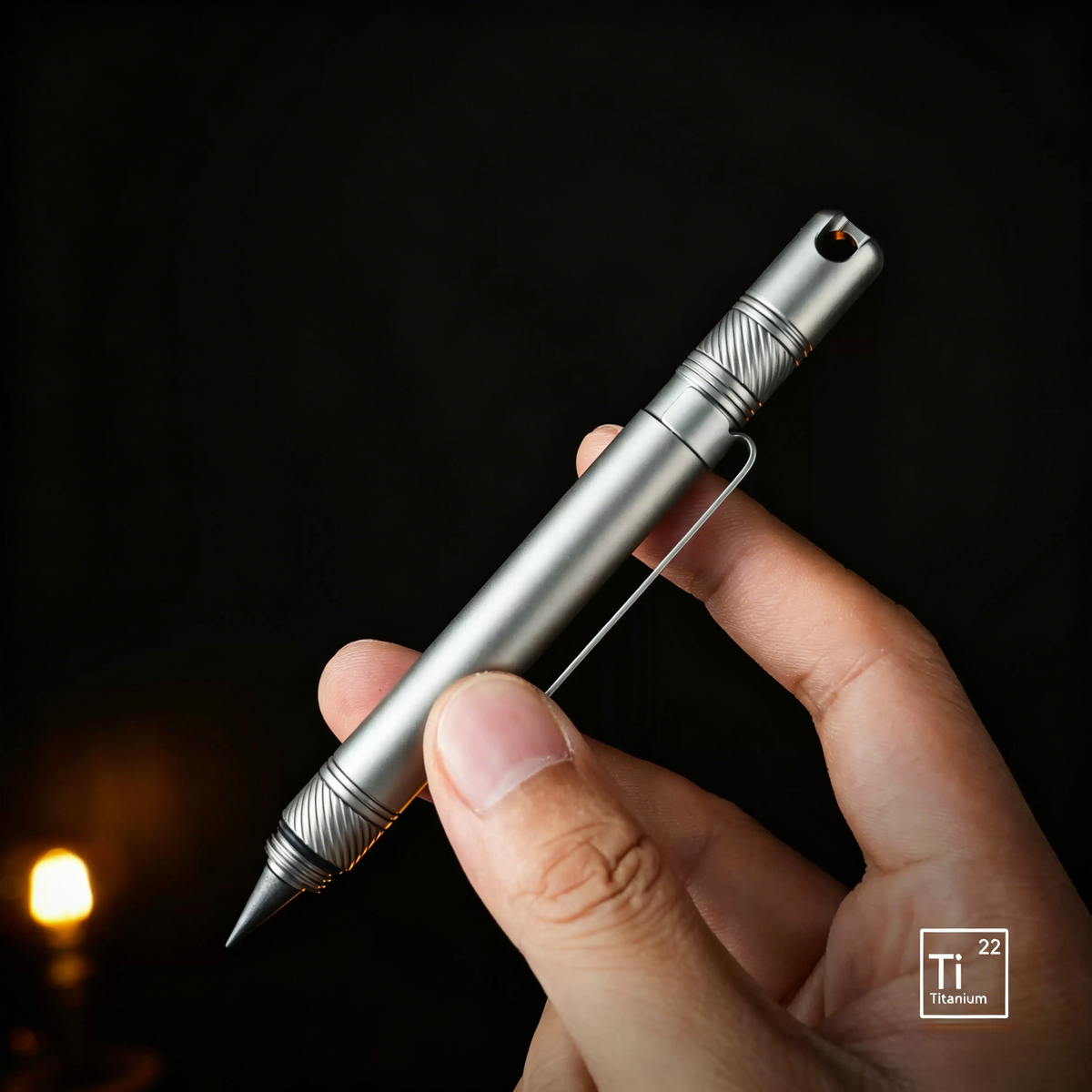 The OmniPen: Titanium Pocket Tool with 5 Smart Functions